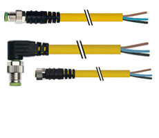 Extremo con cables abiertos (M8)