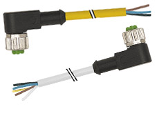 Extremo con cables abiertos (M12)