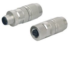 Conectores con abrazaderas de corte blindados (M12)