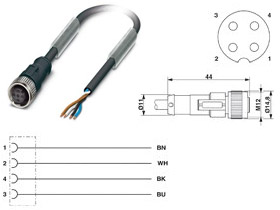 el propósito Acercarse Querido Cordones conectores de 4 polos Sensor/Actuador - UNITRONIC® Fieldbus -  Cables para BUS Industrial | Nakase